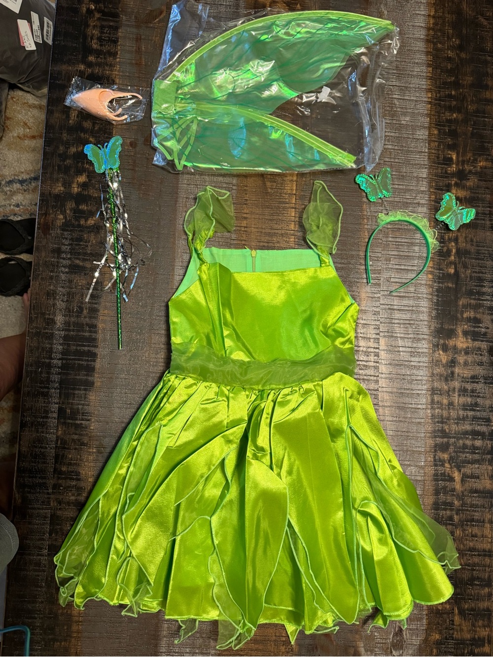 NWT Forest Fairies Tinkerbell Cosplay Dress Up Costume Dress Outfits Halloween